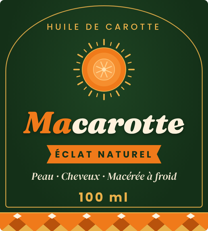 Étiquette face Macarotte 100 ml